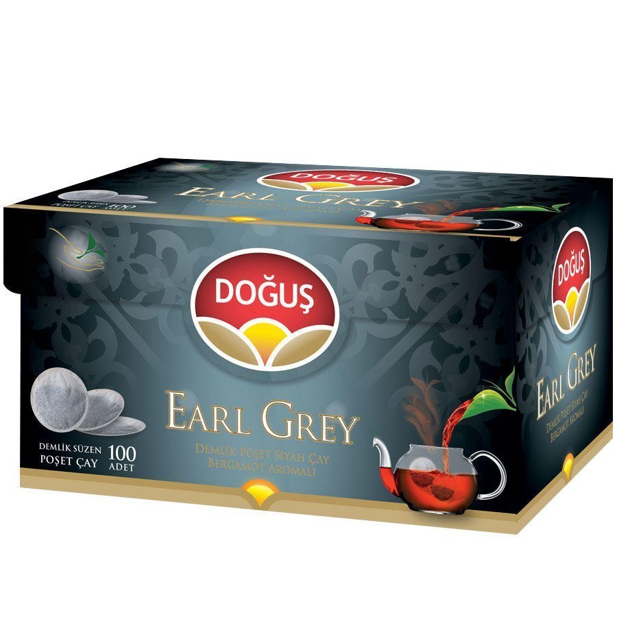 Doğuş Demlik Poşet Çay Earl Grey Bergamot Aromalı 3,2 gr 100'lü